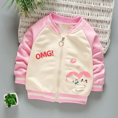 Boys And Girls Jackets Korean Baseball Uniforms Children's Babies Casual Western Style - Amazhona 