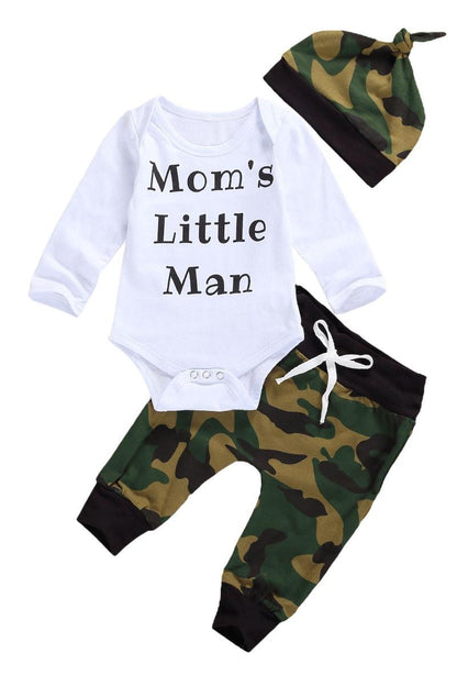 Boys' Letter Printed Cute Knitted Warm Jumpsuit - Amazhona 