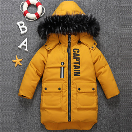 Boys Thickened Plus Fleece Cotton Jacket - Amazhona 