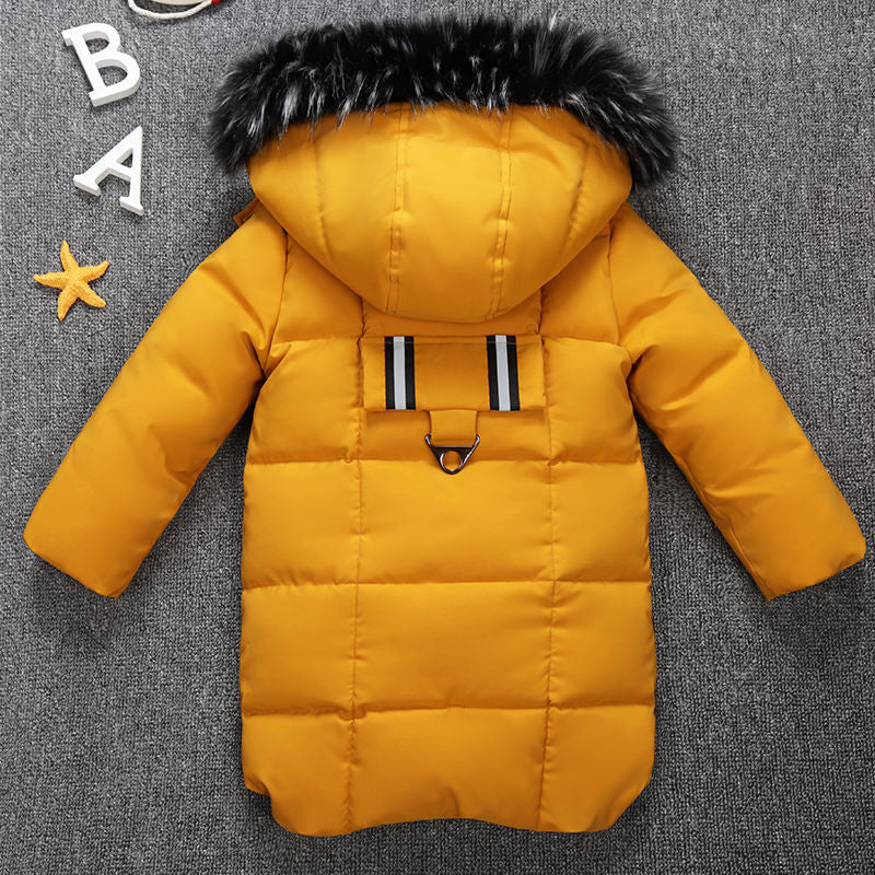 Boys Thickened Plus Fleece Cotton Jacket - Amazhona 