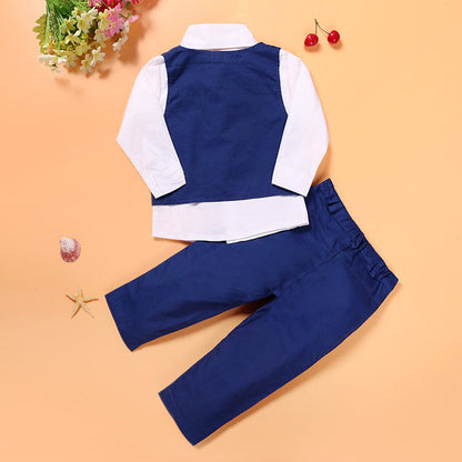 Casual Clothing Suits Boys' Clothes Vests Gentleman Suits - Amazhona 