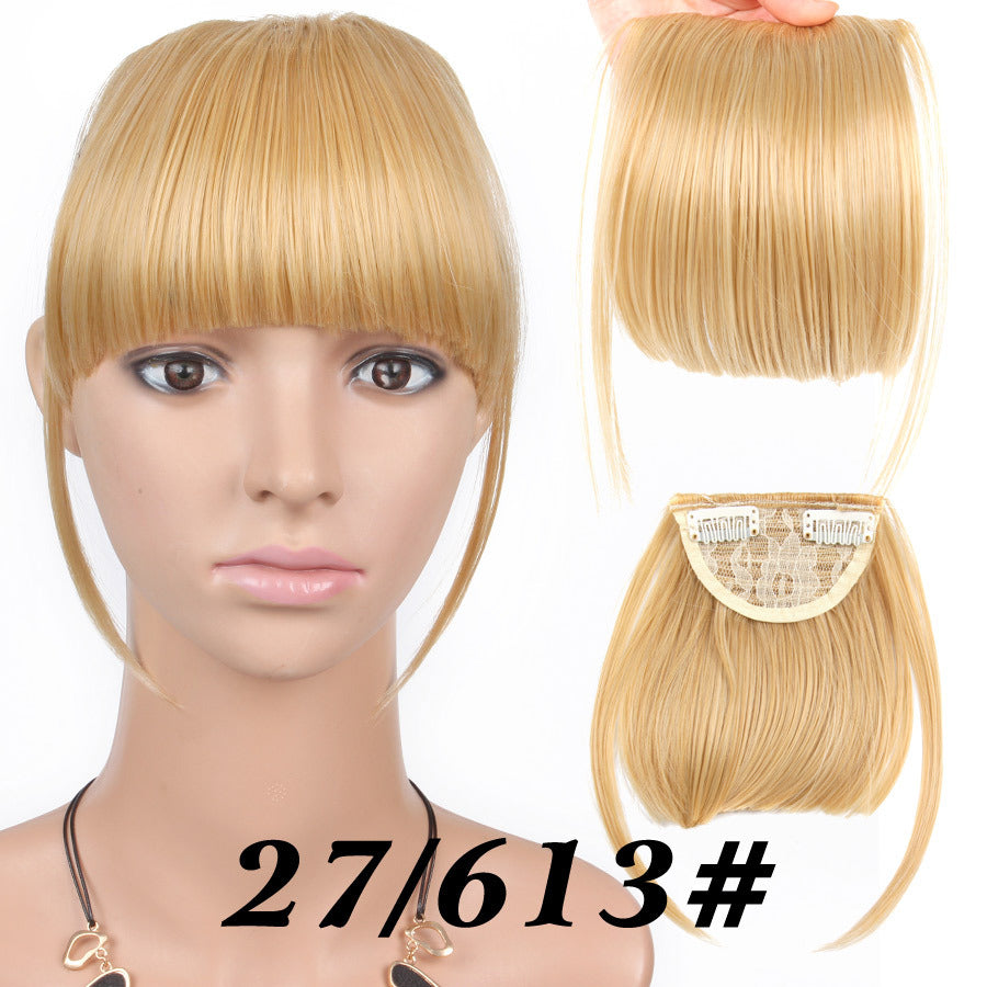 Chemical Fiber Wig Female Seamless Air Bangs - Amazhona 