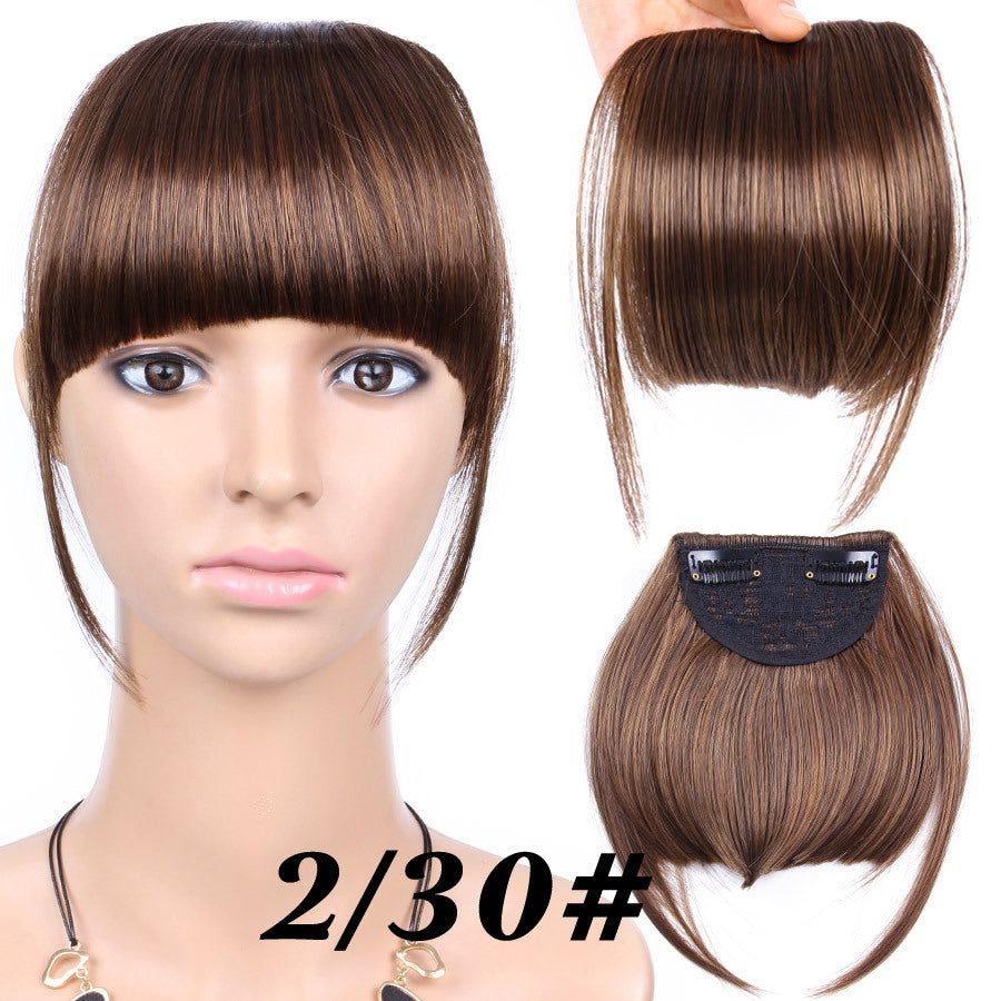 Chemical Fiber Wig Female Seamless Air Bangs - Amazhona 