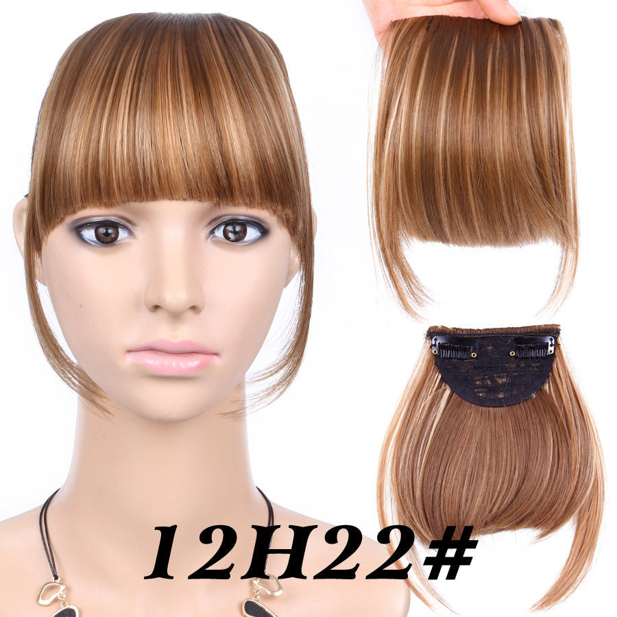 Chemical Fiber Wig Female Seamless Air Bangs - Amazhona 