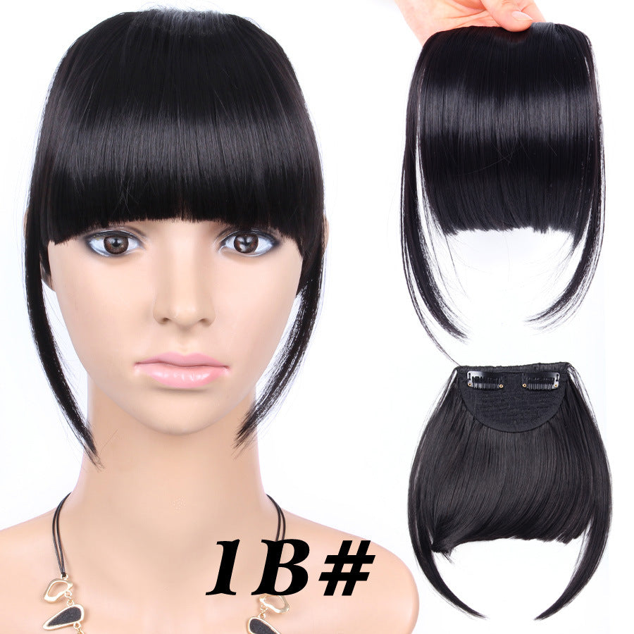 Chemical Fiber Wig Female Seamless Air Bangs - Amazhona 