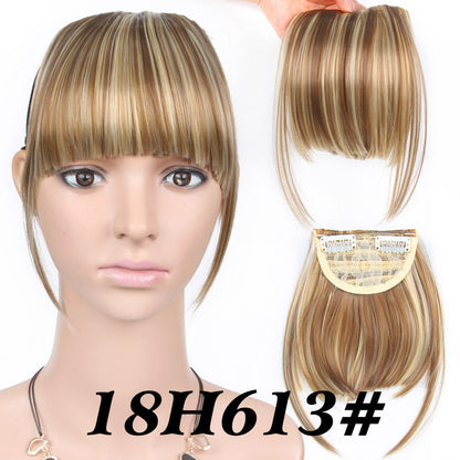 Chemical Fiber Wig Female Seamless Air Bangs - Amazhona 