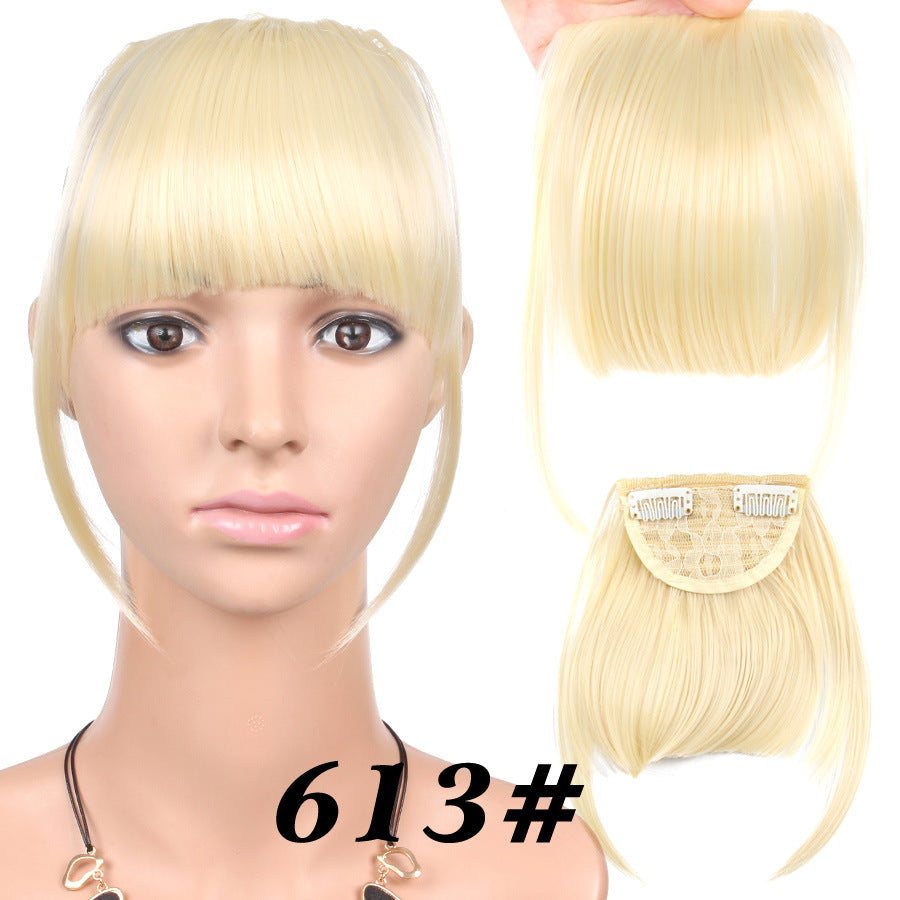 Chemical Fiber Wig Female Seamless Air Bangs - Amazhona 