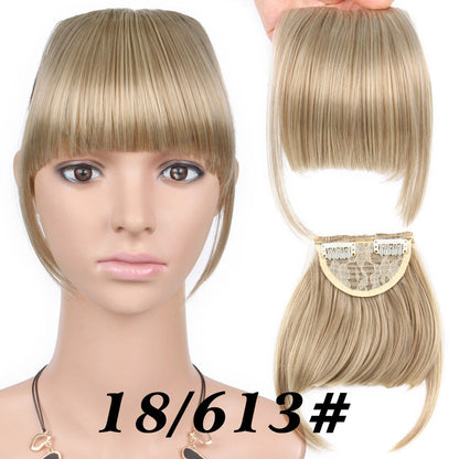 Chemical Fiber Wig Female Seamless Air Bangs - Amazhona 