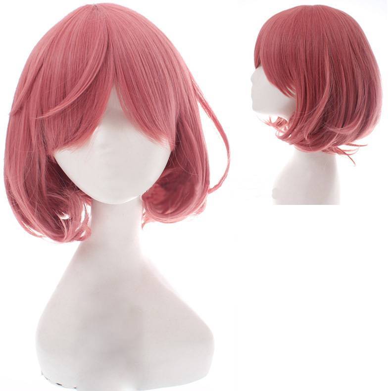 Cherry Blossom powder curled and thickened wig - Amazhona 