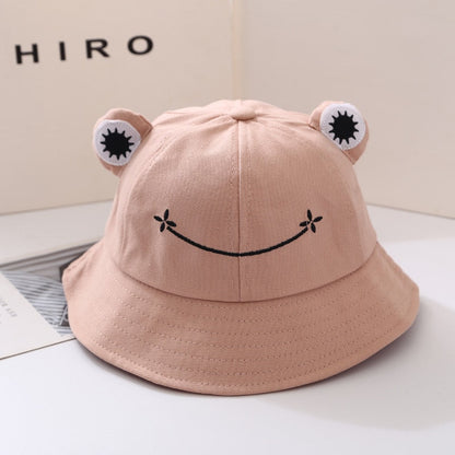 Child-Parents Frog Bucket Hat For Women Summer Autumn Plain Female Panama Outdoor Hiking Beach Fishing Sunscreen Woman Bob Caps - Amazhona 