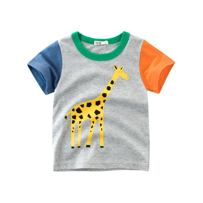 Child short sleeve t-shirt boy half sleeve - Amazhona 