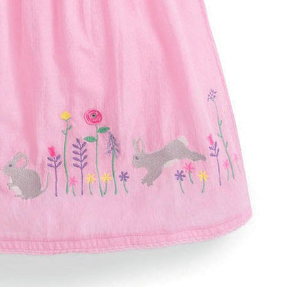 Children'S Dress European And American Children'S Summer New Style Girl Dress Cotton Short-Sleeved Children'S Dress - Amazhona 