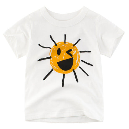 Children cartoon short sleeve - Amazhona 