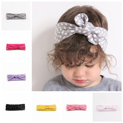 Children hair with elastic cloth, rabbit ears, headband baby hair belt spot wholesale - Amazhona 