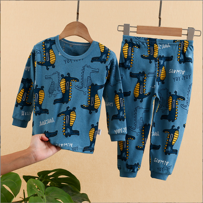 Children's Cartoon Cute Print Home Service Pajamas Set - Amazhona 