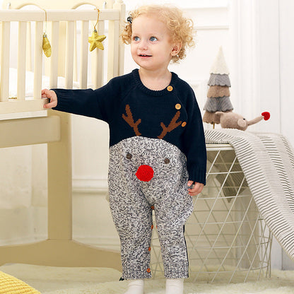 Children's Christmas knitted sweater - Amazhona 