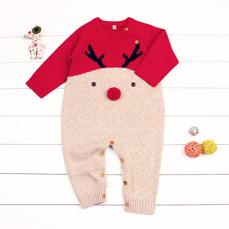 Children's Christmas knitted sweater - Amazhona 