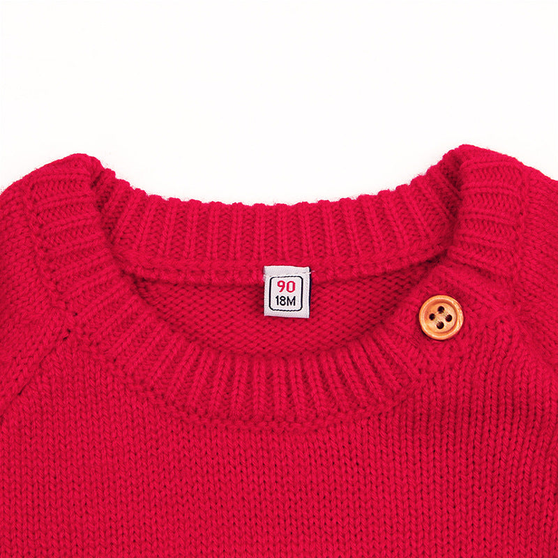 Children's Christmas knitted sweater - Amazhona 