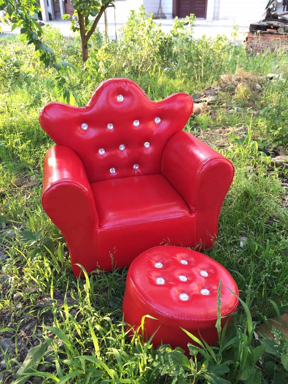 Children's Crown Sofa Lovely Cartoon Princess Kindergarten Mini Sofa  Toy Sofa Chair for Kids Sofa Baby Furniture - Amazhona 