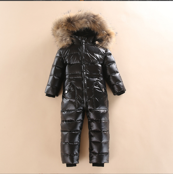 Children's Thick And Warm One-piece Down Jacket - Amazhona 