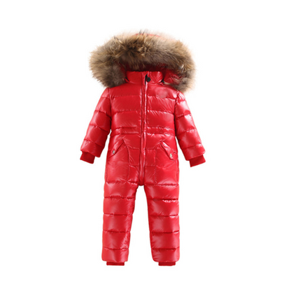 Children's Thick And Warm One-piece Down Jacket - Amazhona 