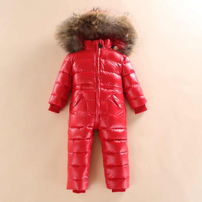 Children's Thick And Warm One-piece Down Jacket - Amazhona 