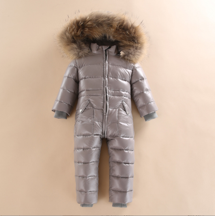 Children's Thick And Warm One-piece Down Jacket - Amazhona 