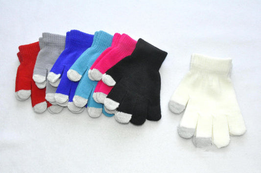 Children's Touch Screen Cold And Warm Knitted Gloves - Amazhona 