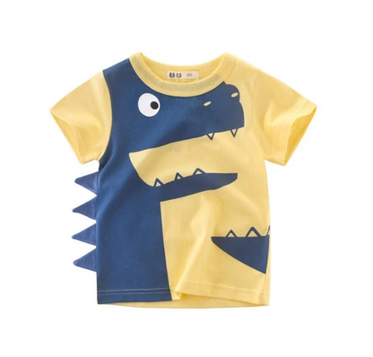 Children's Wear 2021 Summer New Korean Children's Boys Cotton T-shirt Men's Treasure In Children's Short Sleeves - Amazhona 