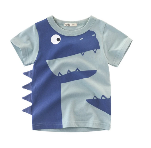 Children's Wear 2021 Summer New Korean Children's Boys Cotton T-shirt Men's Treasure In Children's Short Sleeves - Amazhona 