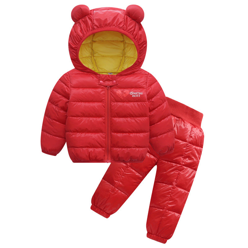 Children's down jacket set - Amazhona 