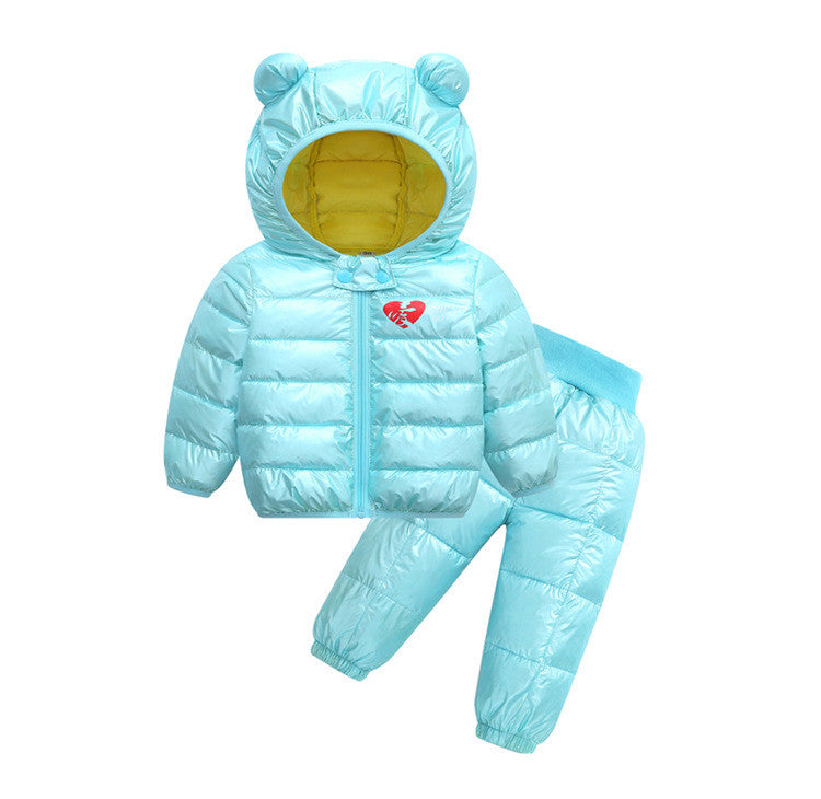 Children's down jacket set - Amazhona 