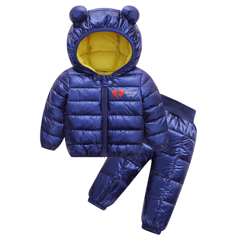 Children's down jacket set - Amazhona 