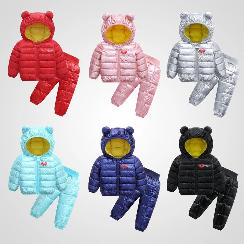 Children's down jacket set - Amazhona 