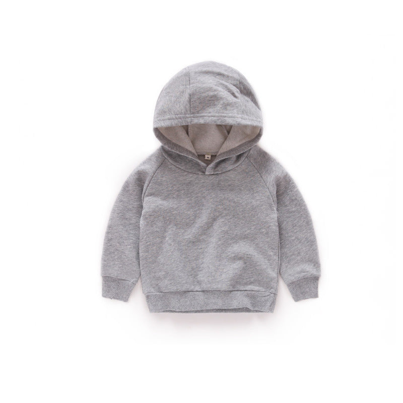 Children's hooded Pullover Sweater autumn boys' Top Girls' Autumn - Amazhona 