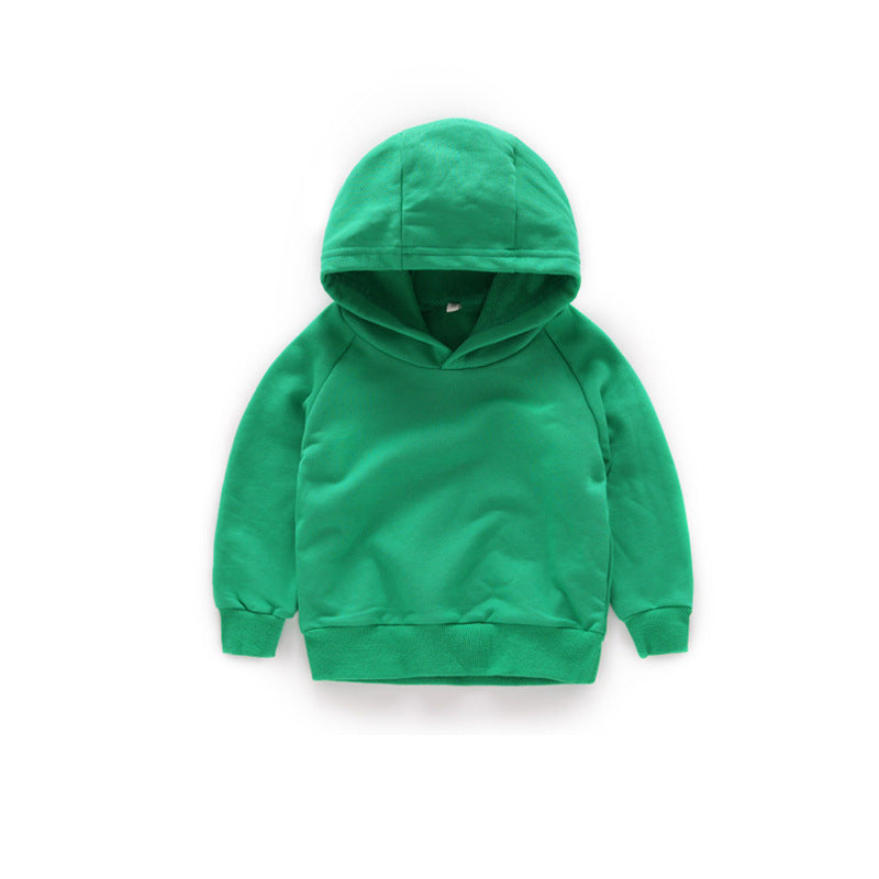 Children's hooded Pullover Sweater autumn boys' Top Girls' Autumn - Amazhona 