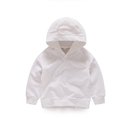 Children's hooded Pullover Sweater autumn boys' Top Girls' Autumn - Amazhona 