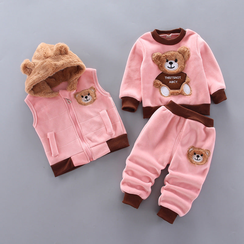 Children's thick three-piece suit - Amazhona 