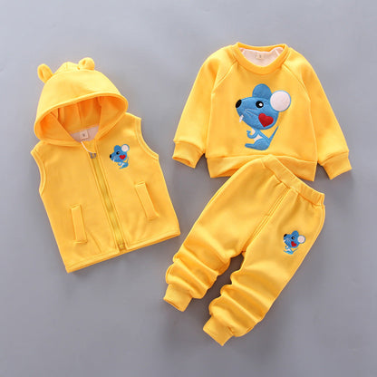 Children's thick three-piece suit - Amazhona 