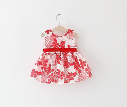 Children's wear, 2021 summer new baby dress, baby girl, Chinese Wind Vest, skirt tide - Amazhona 