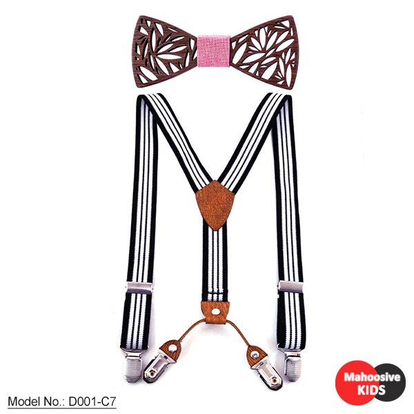 Children's wooden bow tie - Amazhona 