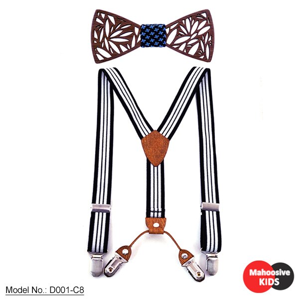 Children's wooden bow tie - Amazhona 