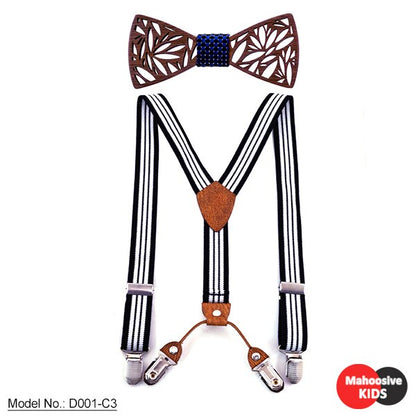 Children's wooden bow tie - Amazhona 