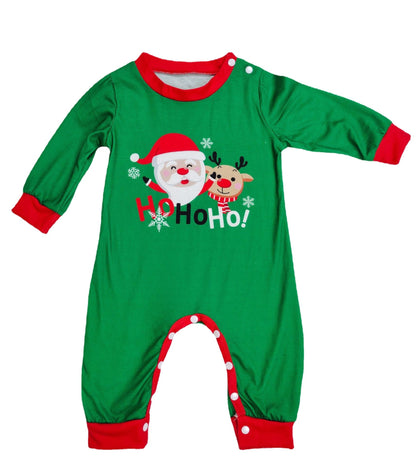 Christmas Pajamas For Family Matching Family Christmas PJs Sets Santa Claus Printed Top Sleepwear - Amazhona 