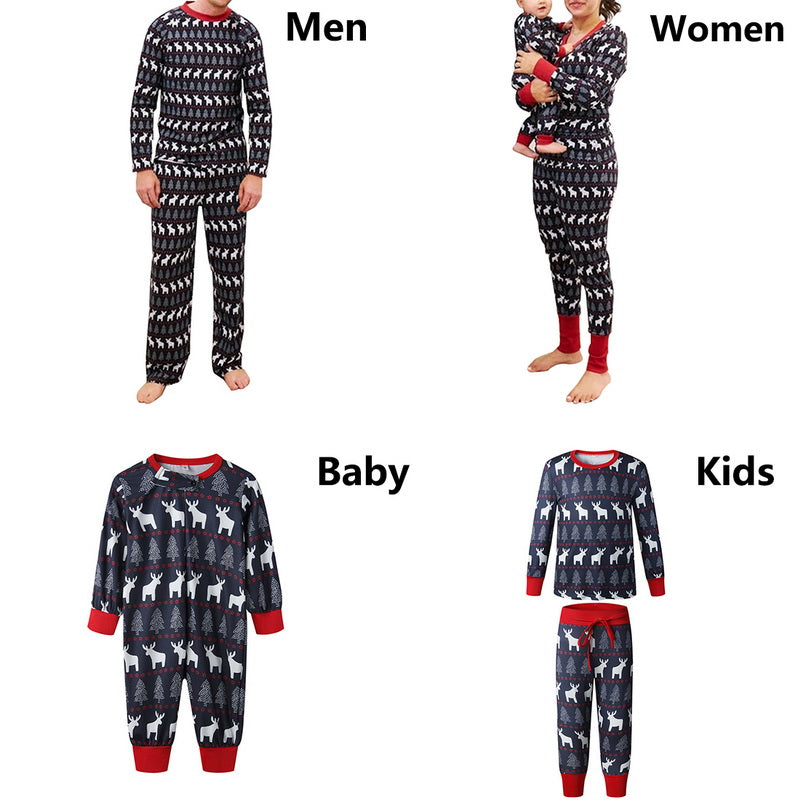 Christmas parent-child long sleeve suit - Amazhona 