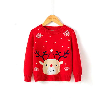 Christmas snowflake fawn sweater - Amazhona 