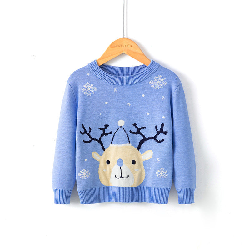 Christmas snowflake fawn sweater - Amazhona 