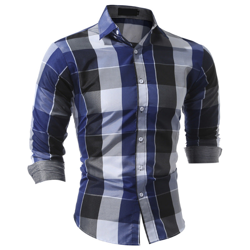 Classic Plaid Dress Shirts - Amazhona 