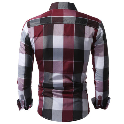 Classic Plaid Dress Shirts - Amazhona 