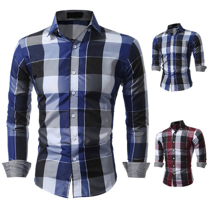 Classic Plaid Dress Shirts - Amazhona 